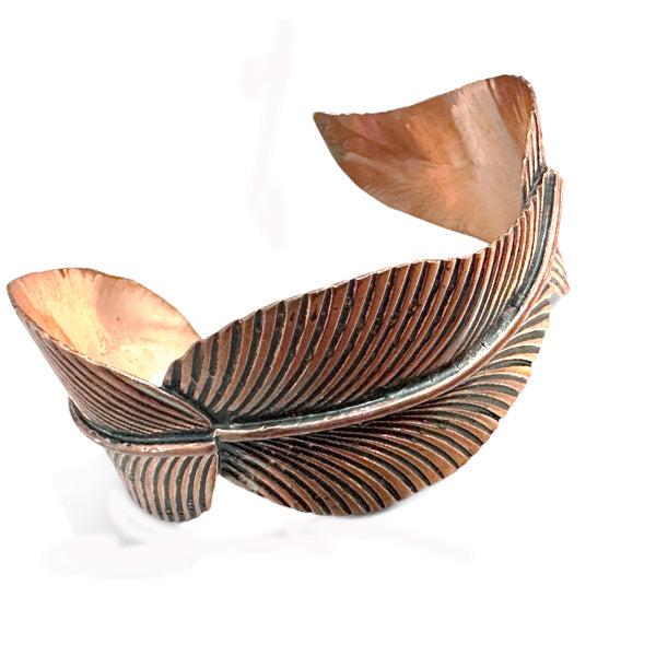 Three Leaf Copper Bracelet