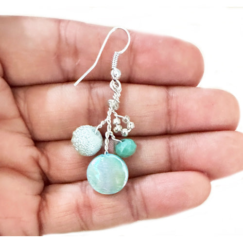 Turquoise Dangle Earrings.