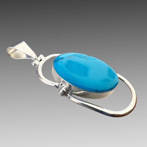 Artistic Turquoise Pendant.