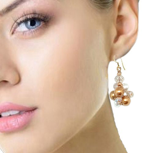 Champhine cream Earrings