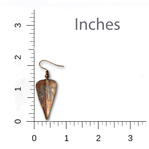 Brown Turquoise Dangle Earrings