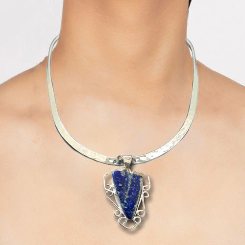 Jasper Blue Plum Pendant.