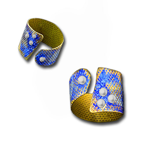 Denim Blue copper Ring
