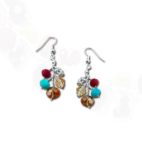 Colorful Happy Necklace/Matching earrings option.