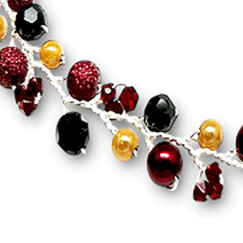 Burgundy Black Necklace/ Matching Earrings Options.