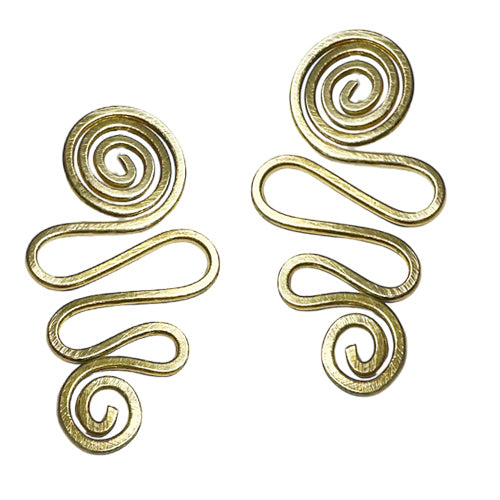 Stad Swarley Long Gold Earrings