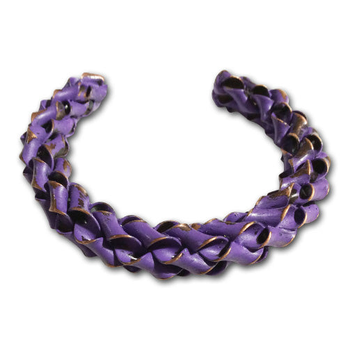 Twisty Purple Copper Cuff