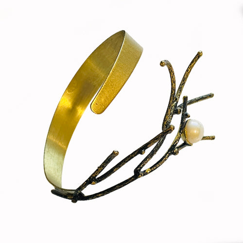 Leaf Bronze Cuff
