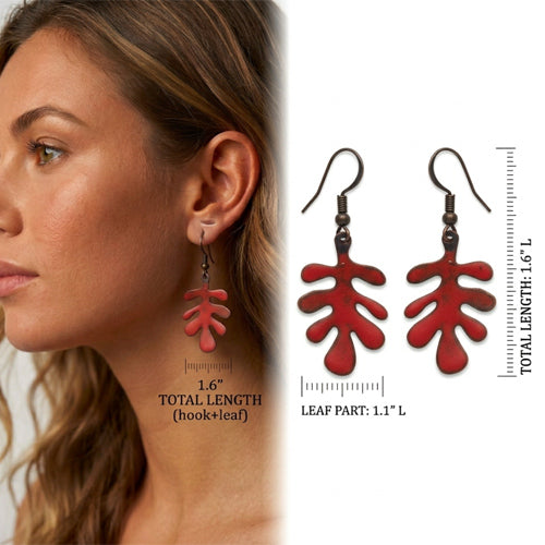 Little Sage Dangle Copper Earrings