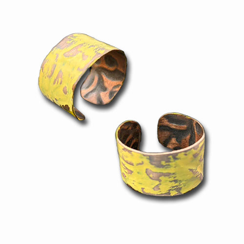 YELLOW Patina Copper Ring