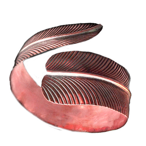 COPPER STAMPED CONTEMPORARY CUFF BRACELET