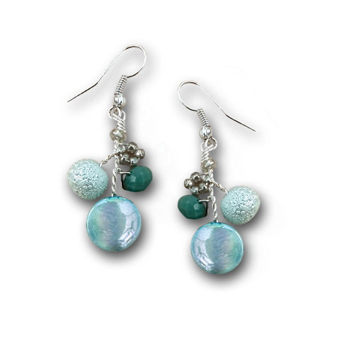 Turquoise Dangle Earrings.