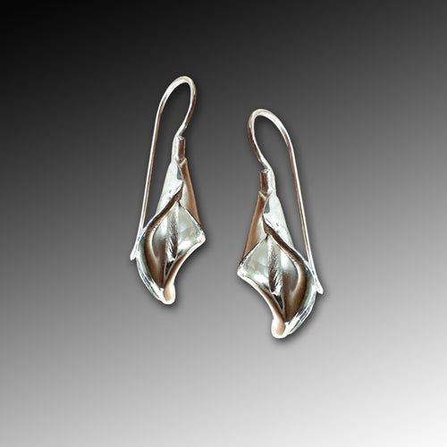 Silver Calla Lily Cuff Bracelet & Earring option.