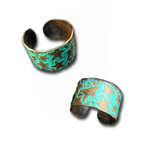 Stars Turquoise Copper Ring