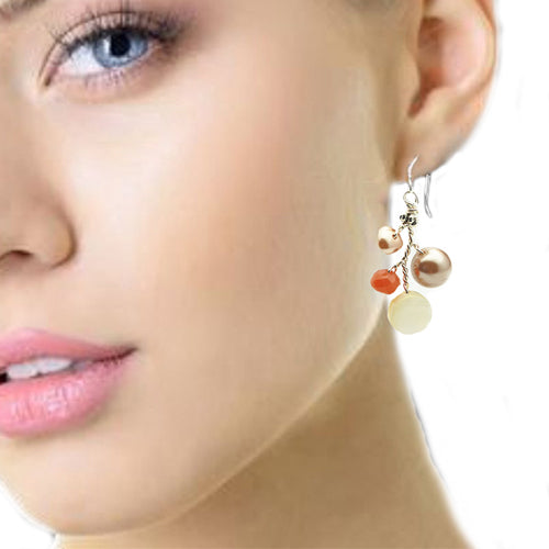 Champagne Orange Earrings