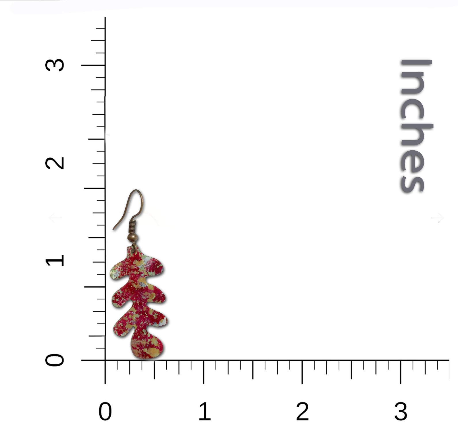 Red Olive Dangle Earrings