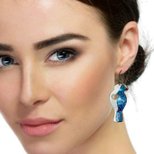 Birds Copper Dangle Earrings