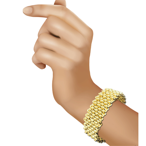 Shine gold Cuff bracelet