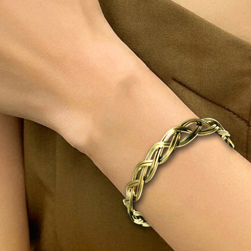 Delicate Bronze Cuff Bracelet.