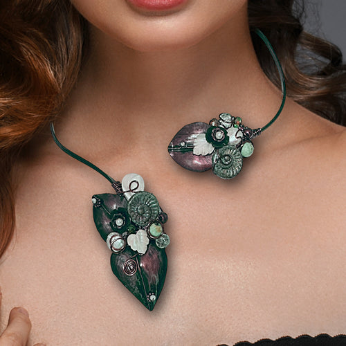 Woven Adjustable Copper Choker.