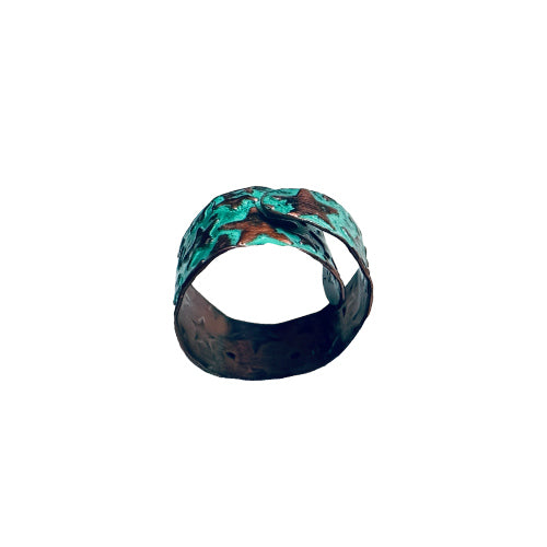 turquoise Patina Copper Ring