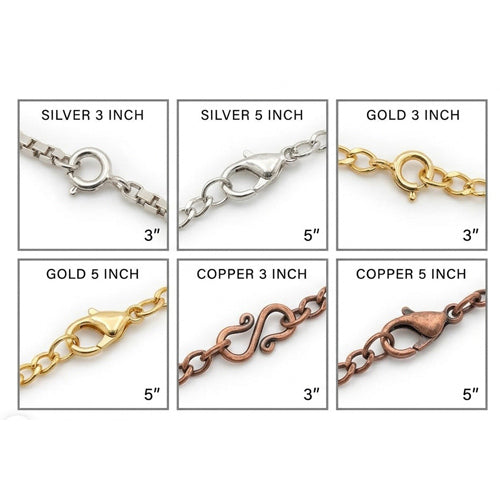 Expand your styling options instantly with our essential jewelry chain extenders.