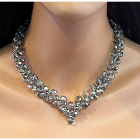 Swarovski Crystal V Necklace - Nurit Niskala