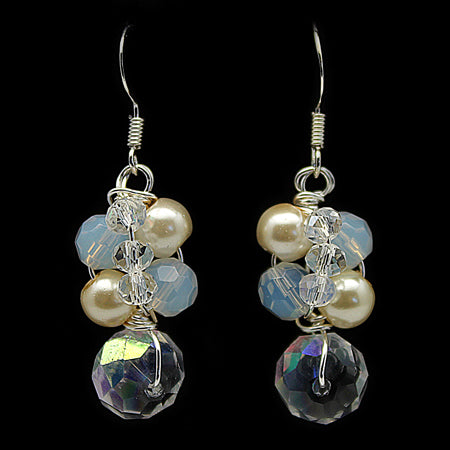 White Crystal Earrings - Nurit Niskala