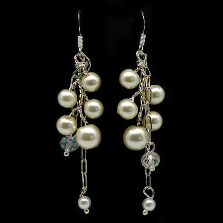 Dangly Pearl Earrings - Nurit Niskala