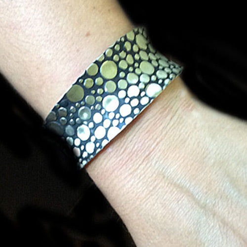 Silver Dots Cuff