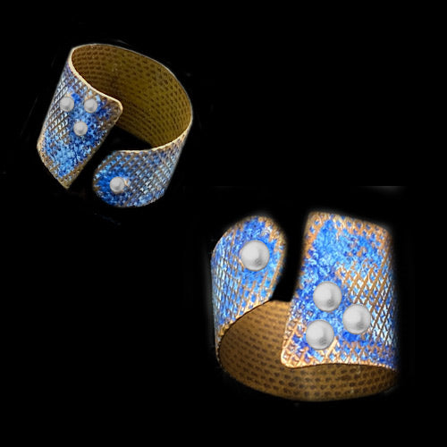 Denim Blue copper Ring