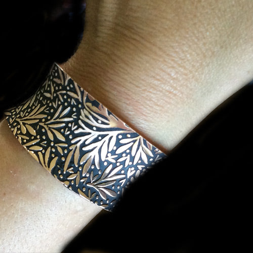 Copper FLORAL Cuff