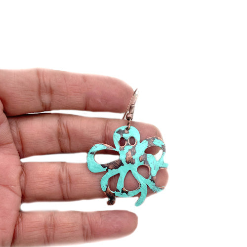 Turquoise Octopus Dangle Earrings