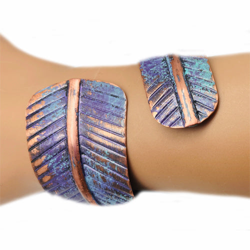 Purple Leaf Adjustable Cuff