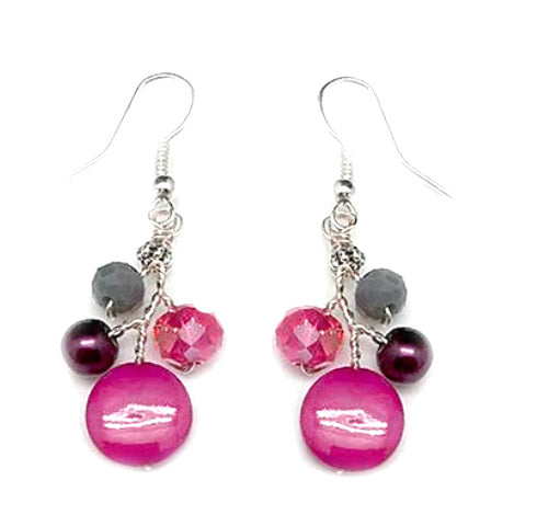 Fuchsia Earrings - Nurit Niskala