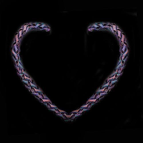 Purple Twisty Copper Choker Design