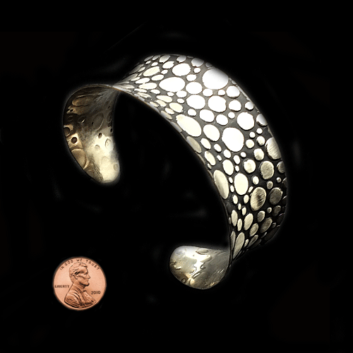 Silver Dots Cuff