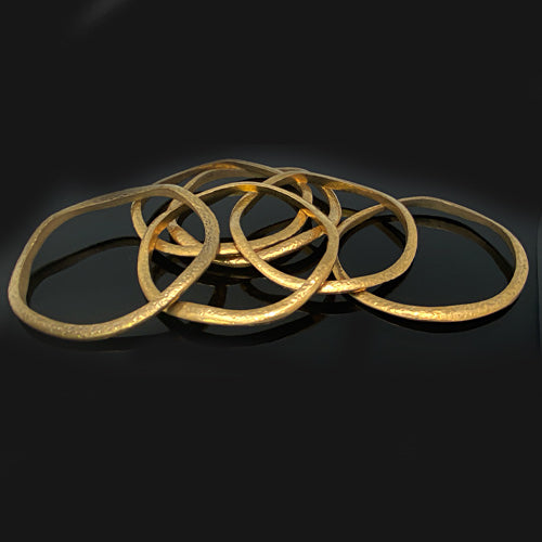 Bronze Thick Bangle - Nurit Niskala