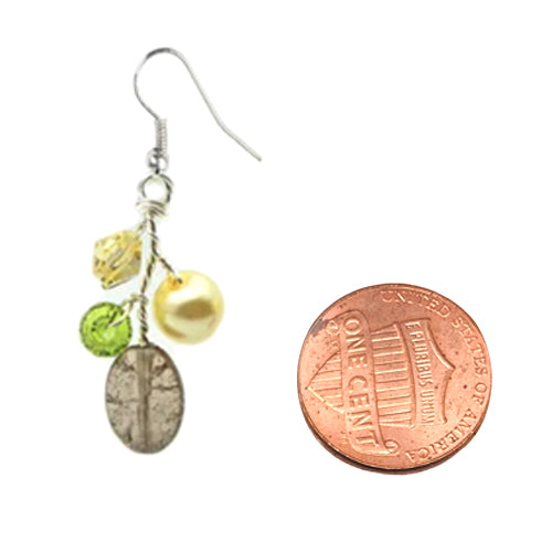 Yellow Green Earrings