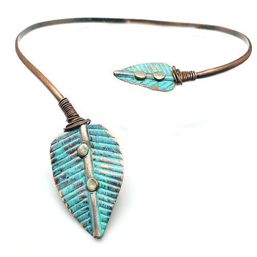 Turquoise Leaf Adjustable Choker
