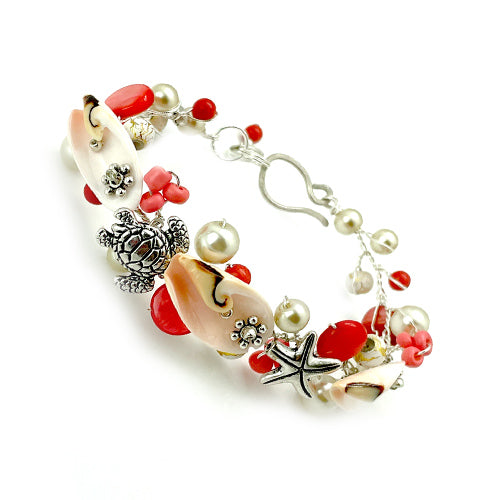 Coral Nautical Bracelet