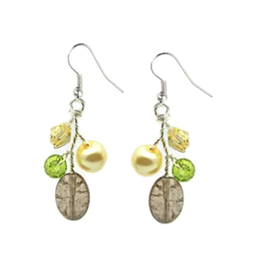 Yellow Green Earrings