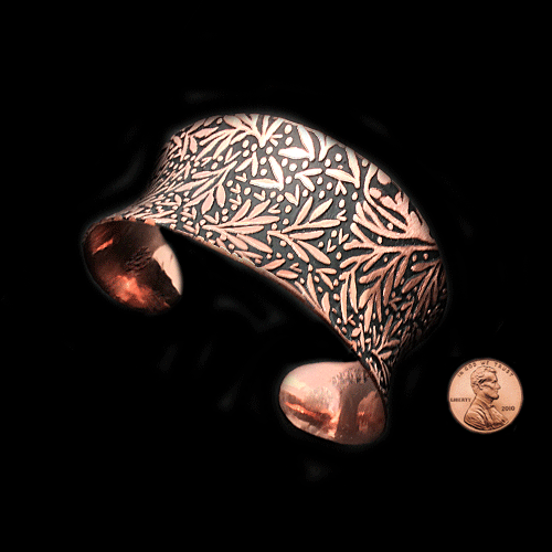 Copper FLORAL Cuff