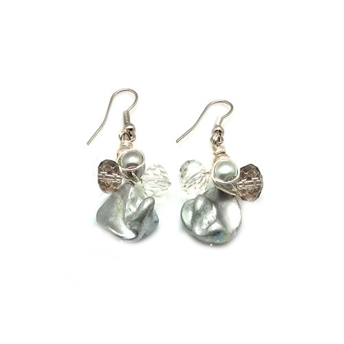Silver Mother of Pearls/ Matching Earrings Options