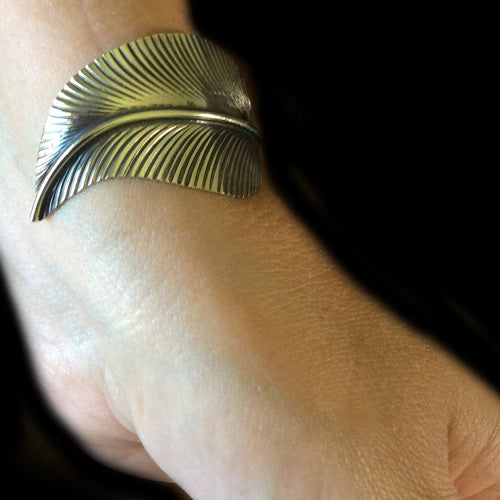Three Leaf Silver Bracelet.