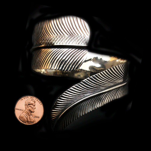 Silver Stamped Contemporary Cuff Bracelet