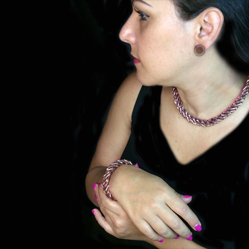 Twisty Copper Choker