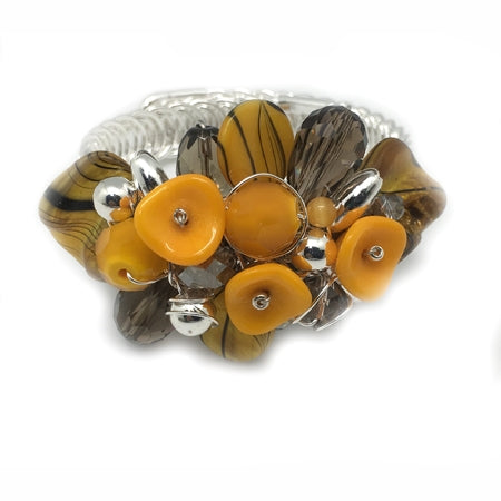 Yellow Grey Bracelet - Nurit Niskala