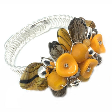 Yellow Grey Bracelet - Nurit Niskala