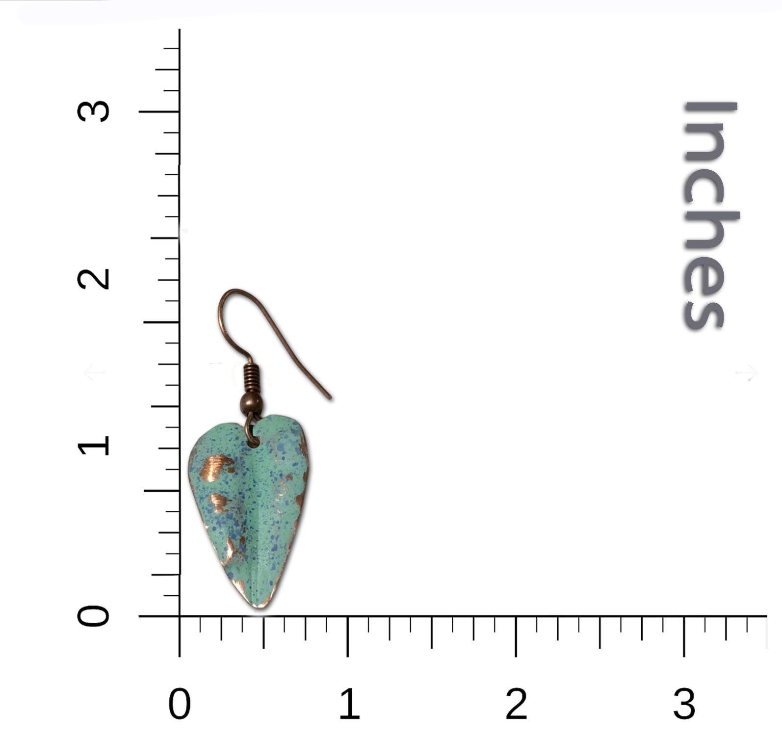 Little Sage Dangle Copper Earrings